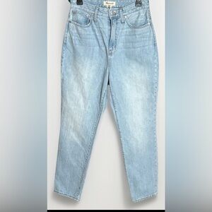 Madewell Curvy Perfect Vintage Jeans Size 28 High Rise Tapered Merle Light Wash